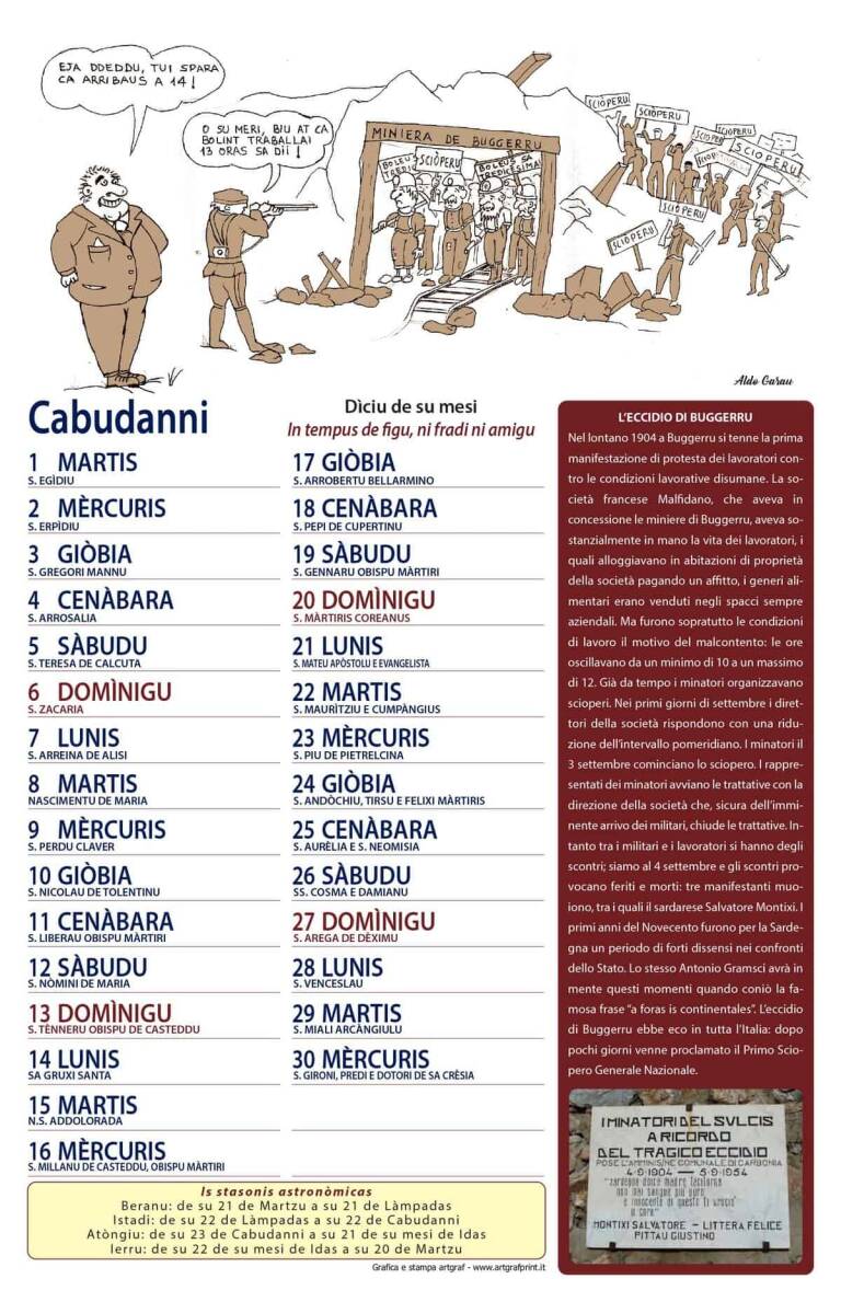 Cabudanni Calendàriu 2020