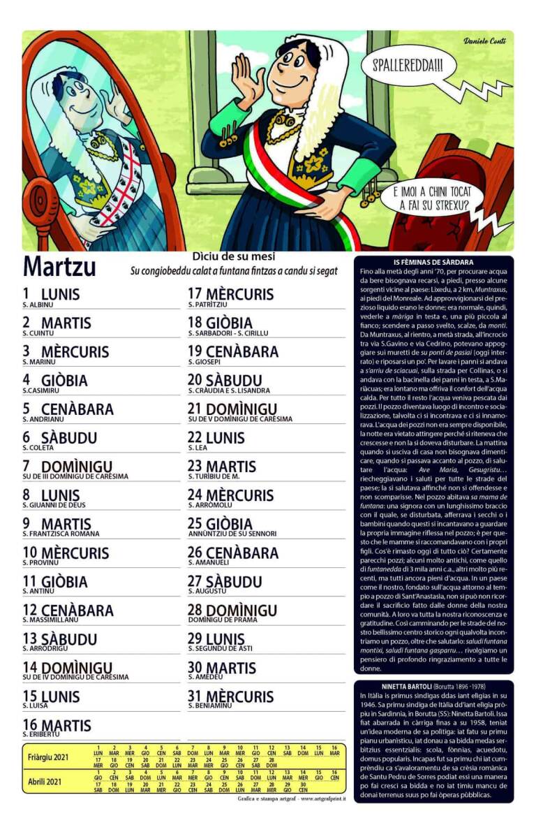 Martzu Calendàriu 2021