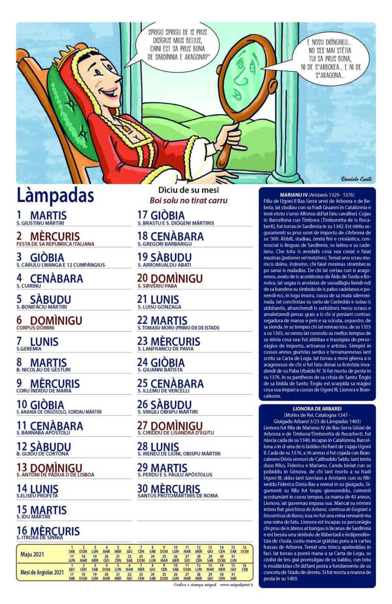 Làmpadas Calendàriu 2021