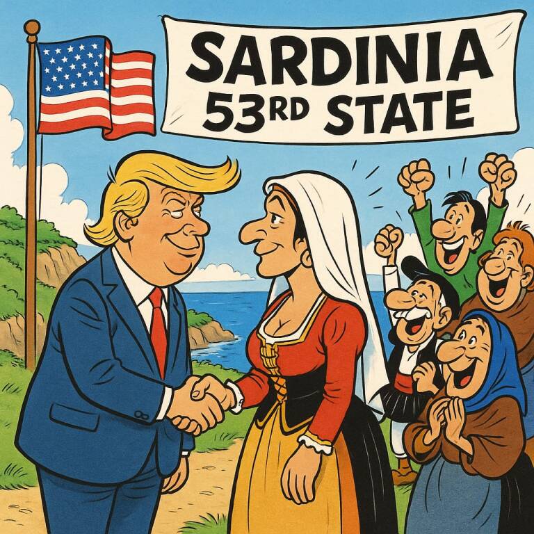 Sa Sardìnnia che su de 53 Stadus americanus.