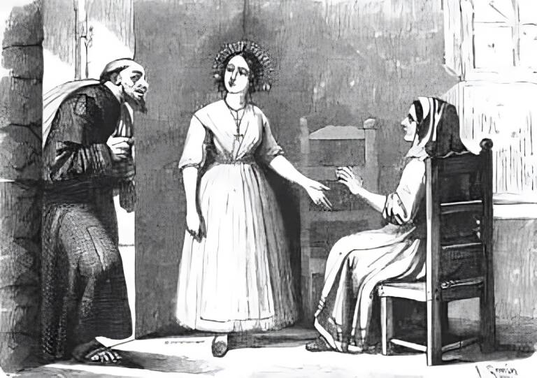 In cussu cumbentu b’aiat unu prade.