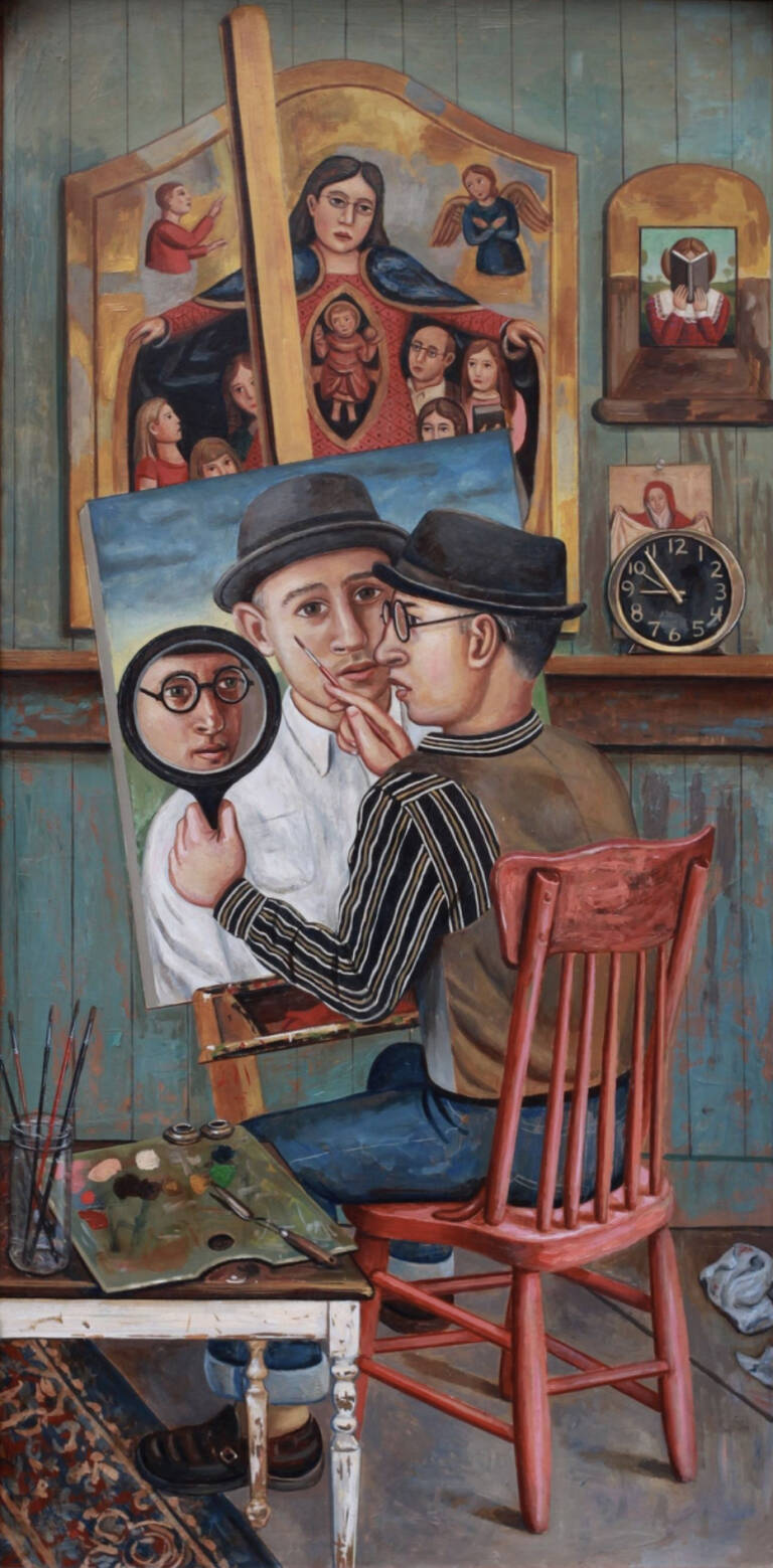 Pintori a capeddu e ollieras.