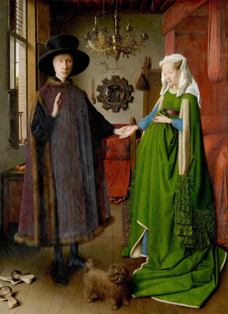 Su retratu de is sposus Arnolfini.