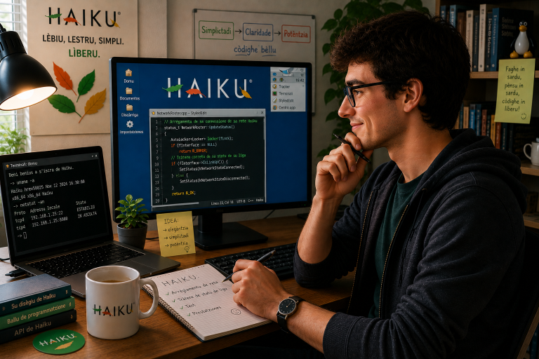 Su sistema operativu Haiku.