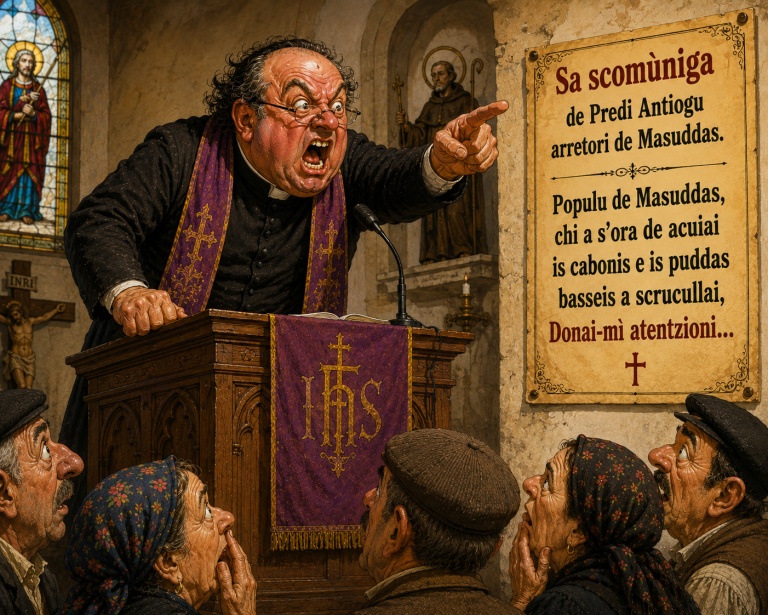 Famosìssima maleditzioni de s’arretori de Masuddas.